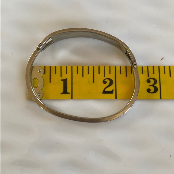 Vintage Silver and Turquoise and Abalone Women's bangle Bracelet - Picture 9 of 9